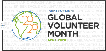 Global Volunteer Month logo