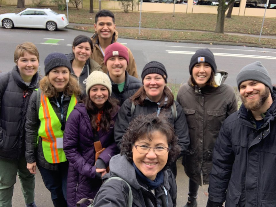 Community researchers and volunteers from Latino Network in the Albina neighborhood.