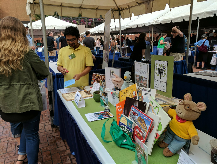 Earl at a Volunteer Expo organized by Children's Book Bank