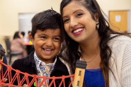 A boy and his mother